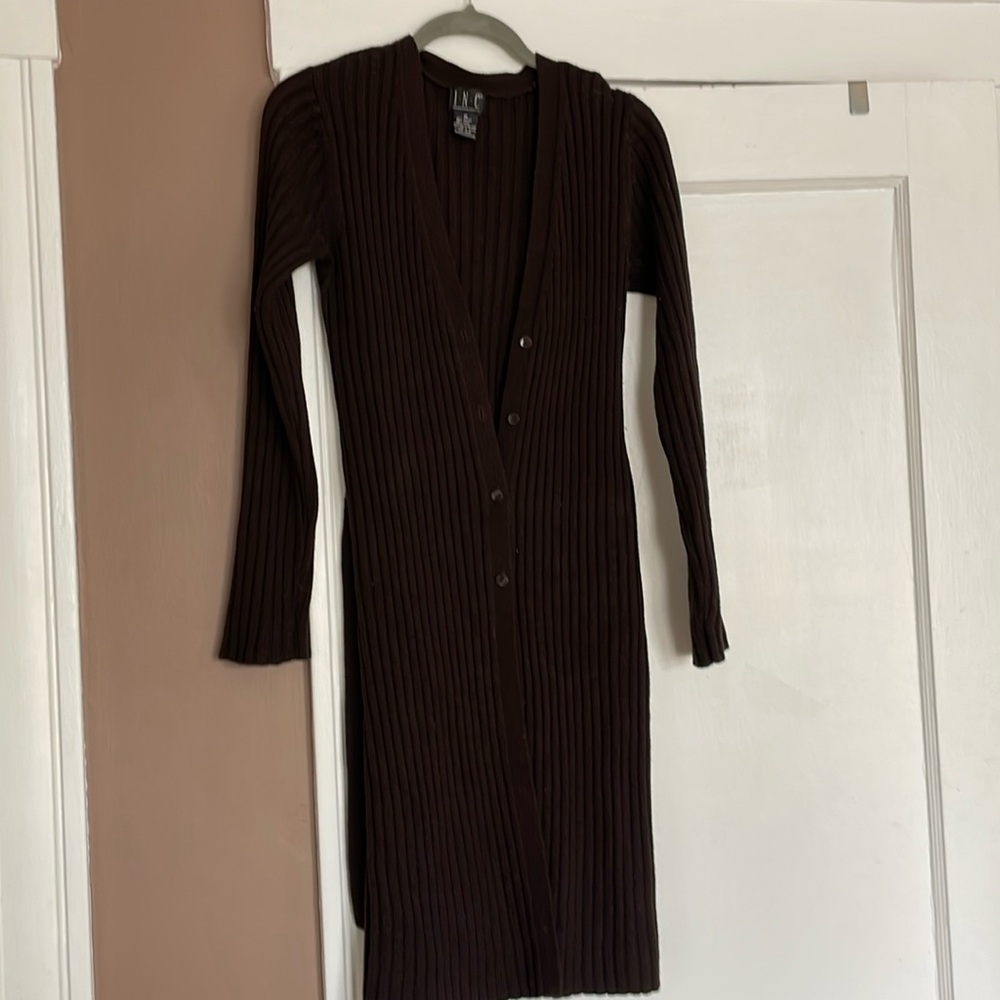 Sweater long coat style